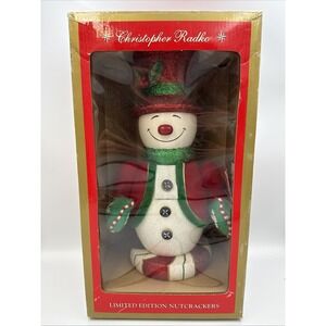 2004 Christopher‎ Radko Limited Edition Nutcracker Snowy Sweets Swirl snowman